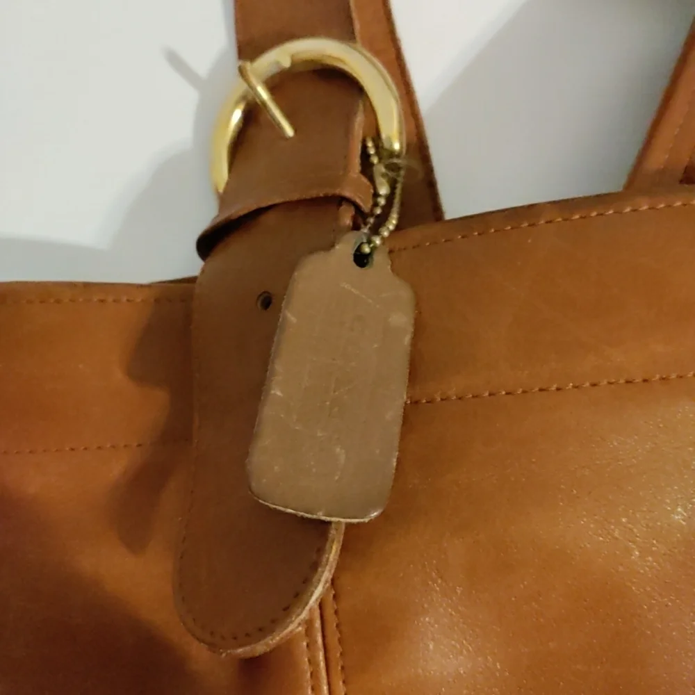 Vintage Coach XL Soho Carryall Weekender Shoulder Tote Bag 4082 British Tan